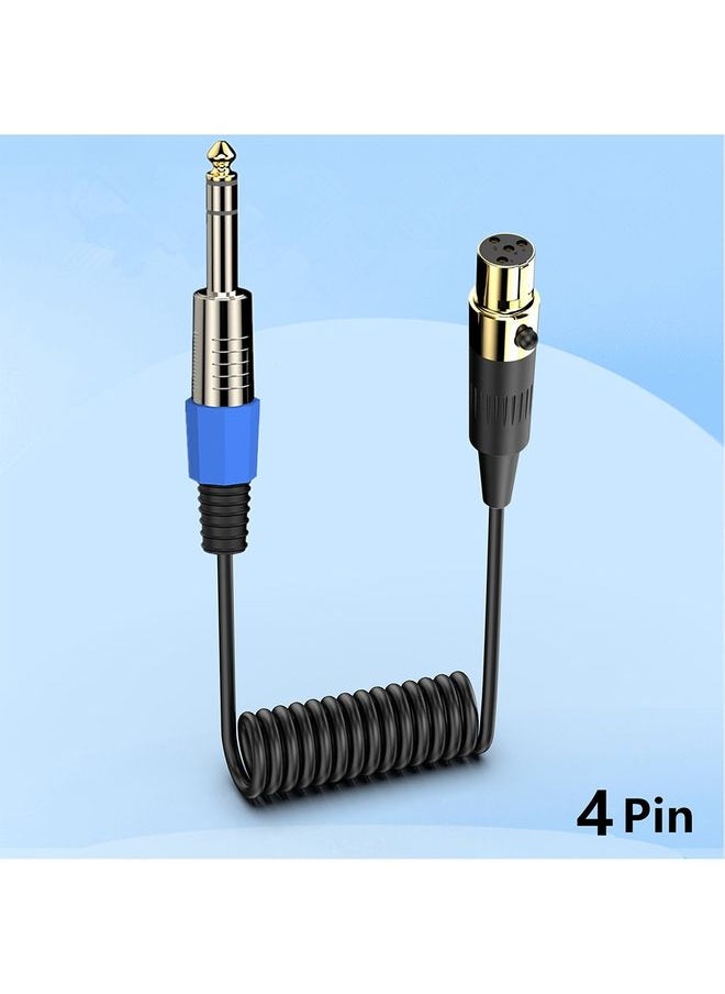 Mini 4 Pin XLR إلى 6.35 مم ميكروفون ميكروفون AUX AUX AUX Cable Cable Cable ، الطول: 0.5M (أسود) - pzsku/Z17AED3B67B8AFF6E553CZ/45/_/1731459310/cb7eccce-b3ed-4b07-98a5-74a6346a2cfb