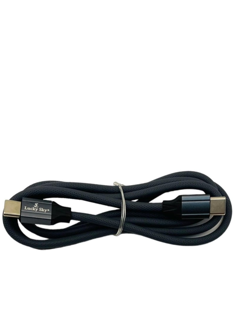Lucky Sky Type C to Type C Cable 1M, Braided 65W Power Delivery PD Fast charge Cable USB C to USB C. - Image 3