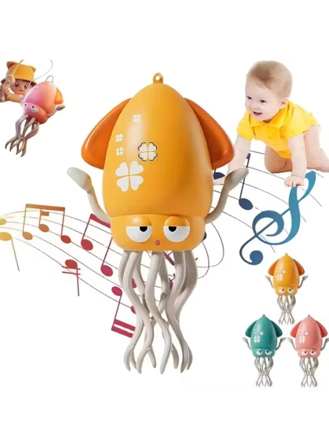 Twisoo Rechargeable Electronic Sensing Crawling Crab Baby Toy – Musical Interactive Obstacle Sensor Toys with LED Lights, Crazy 8-Leg Wiggly Robotic Educational Toy for Kids & Toddle - Image 1