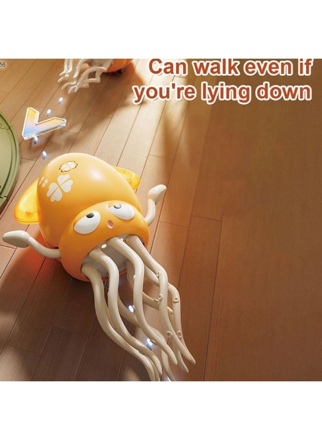 Twisoo Rechargeable Electronic Sensing Crawling Crab Baby Toy – Musical Interactive Obstacle Sensor Toys with LED Lights, Crazy 8-Leg Wiggly Robotic Educational Toy for Kids & Toddle - Image 2