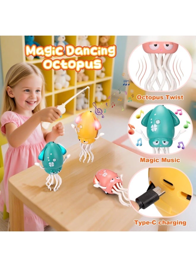 Twisoo Rechargeable Electronic Sensing Crawling Crab Baby Toy – Musical Interactive Obstacle Sensor Toys with LED Lights, Crazy 8-Leg Wiggly Robotic Educational Toy for Kids & Toddle - Image 3