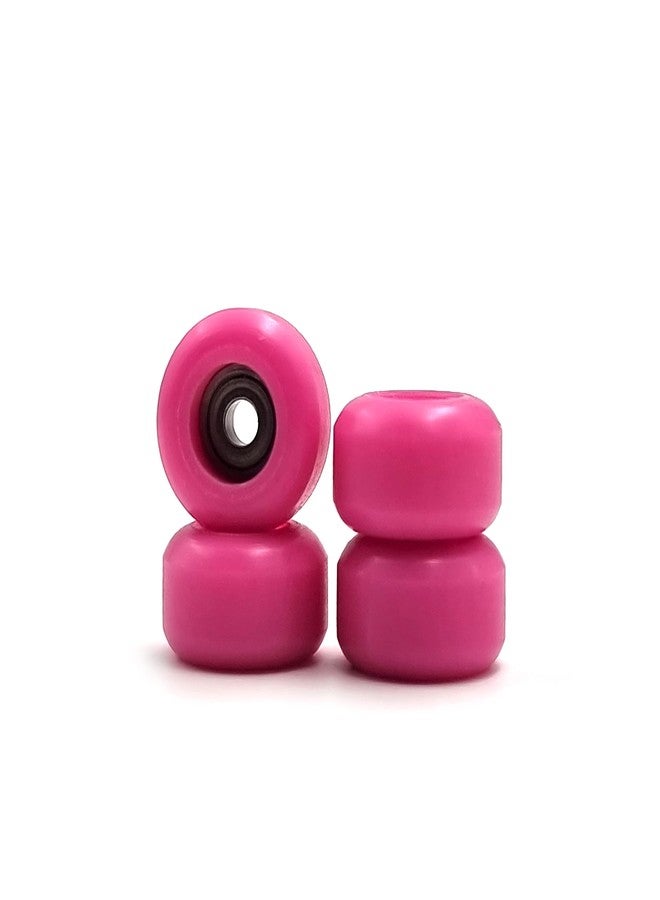 SPITBOARDS® Fingerboard Bearing Wheels, CNC Polyurethane, Set of 4, Pink - Image 1