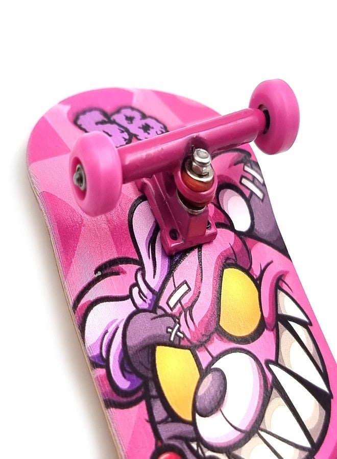 SPITBOARDS® Fingerboard Bearing Wheels, CNC Polyurethane, Set of 4, Pink - Image 5