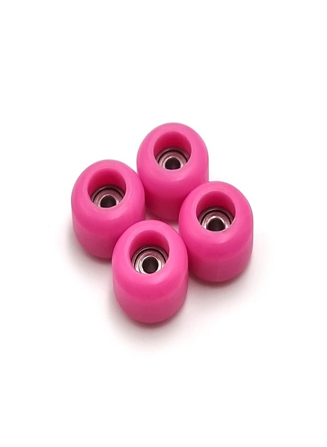 SPITBOARDS® Fingerboard Bearing Wheels, CNC Polyurethane, Set of 4, Pink - Image 2