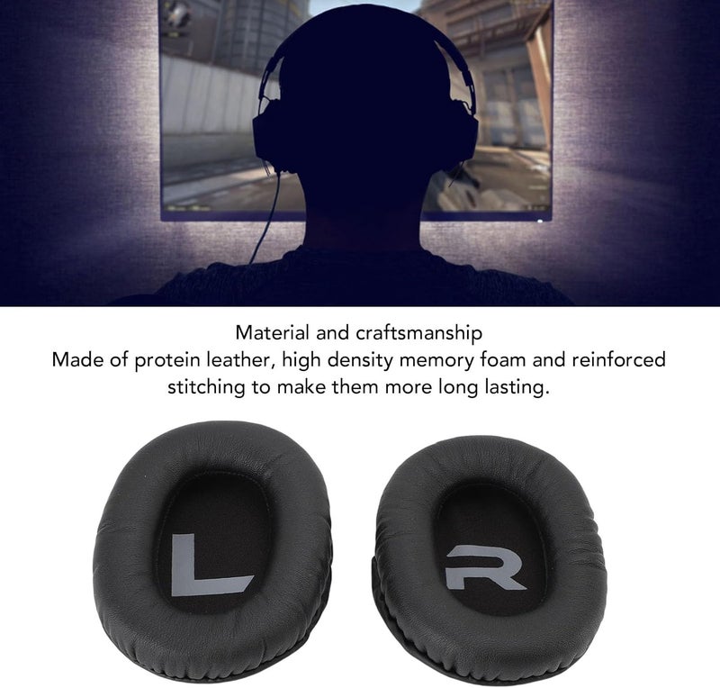 Headphones Replacement Earpads for G936N, Ear Pads Cushions with Soft Protein Leather & Noise Isolation Memory Foam, Comfortable Earpad Covers for G936N G936 PRO Headset - Image 5