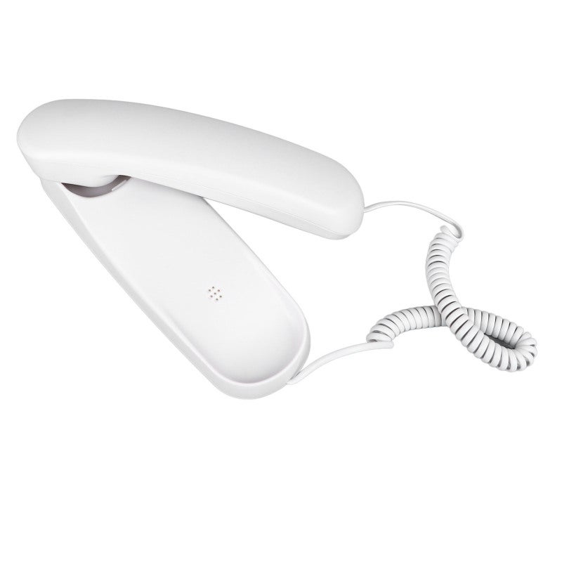 Corded Landline Phone White Durable Plastic Material Clear Sound Quality Wall Mountable Phone - Space Saving Design Multifunctional Phone for Home Office Hotel Use - Image 5
