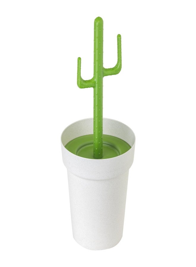 Vigar Cactus Bathroom Trash Can with Lid - Small Trash Can with Removable Inner Bin, Garbage Can for Bathroom, Bedroom, Office, Dorm Room, Countertop, 3 Liter Mini Waste Basket, Bathroom Decor - Image 1