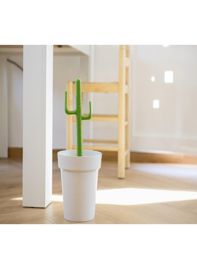 Vigar Cactus Bathroom Trash Can with Lid - Small Trash Can with Removable Inner Bin, Garbage Can for Bathroom, Bedroom, Office, Dorm Room, Countertop, 3 Liter Mini Waste Basket, Bathroom Decor - Image 2