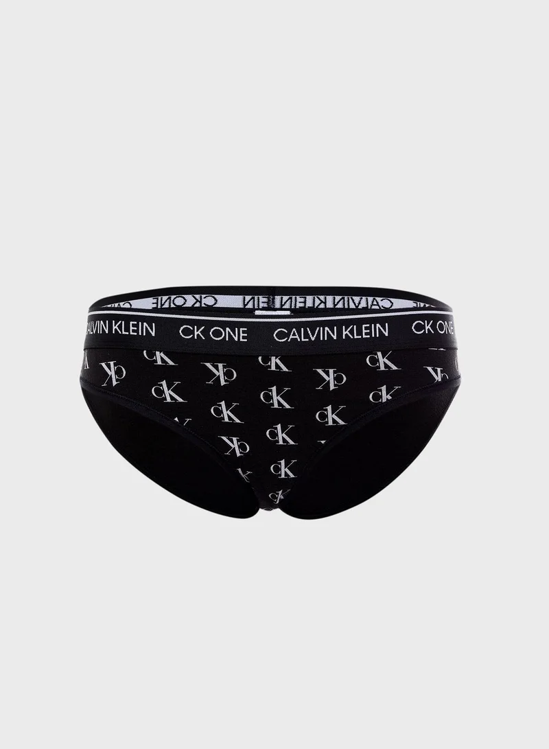 CALVIN KLEIN Logo Band Printed Brief