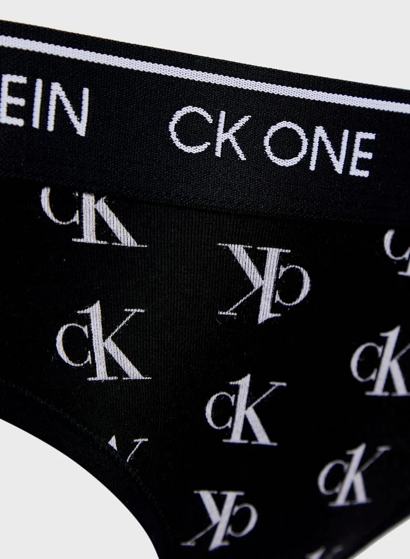 CALVIN KLEIN Logo Band Printed Brief