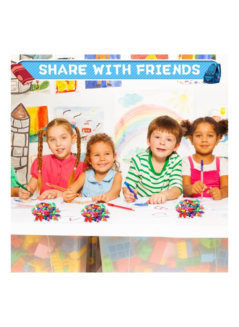 100 Pcs Colored Pencil Top Erasers - Fun Eraser Caps for Kids, Students, and Teachers - Perfect for School, Home Office, and Bulk Study Supplies - Ideal for Classroom Use - Image 5