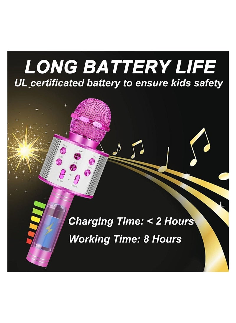 general Bluetooth Karaoke Microphone Wireless,Portable Singing Microphone for Kids Adults Karaoke Machine for Kids Toys Birthday Gifts Ideas for 3 4 5 6 7 8 9 10 11 12 Year Old - Image 4