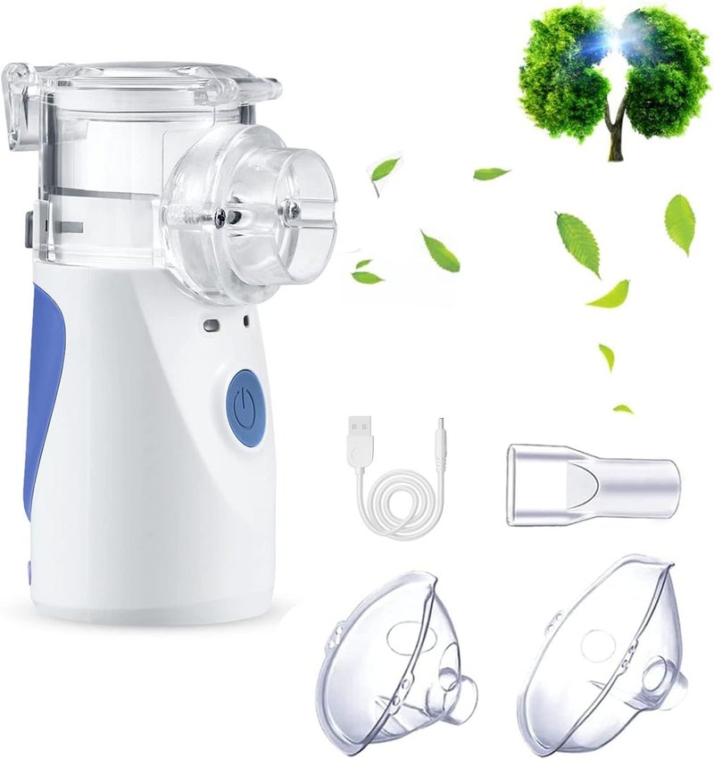 جليفار جهاز استنشاق بخاري لتخفيف البرد - جهاز استنشاق بخاري - تشغيل هادئ للغاية، بخاخ ذاتي التنظيف، مساعد لمرضى الربو والتهاب الشعب الهوائية، للأطفال والبالغين، دعم تنفسي أثناء التنقل. - Image 1