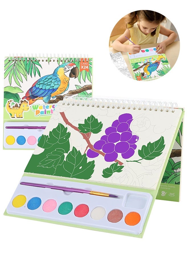 ليمون كتب تلوين مائية للأطفال، مجموعات كتب تلوين مائية، كتب تلوين للأطفال من سن 4 إلى 8 سنوات - Image 1