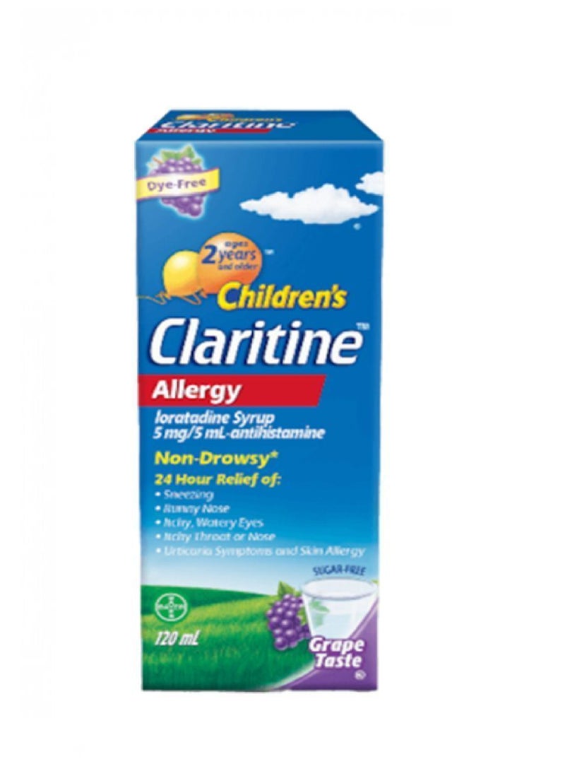 CLARITINE 5MG/5ML SYRUP 120ML