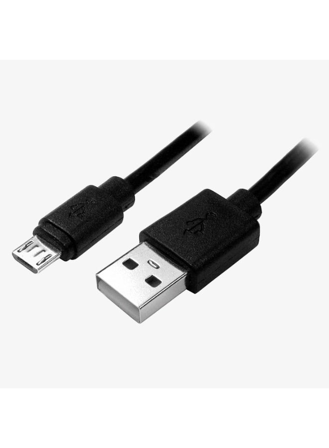 Generic USB-A to Micro USB Data & Charging Cable (USB 2.0) – Fast Charging – 1.5m Length – Universal Compatibility Black - Image 1