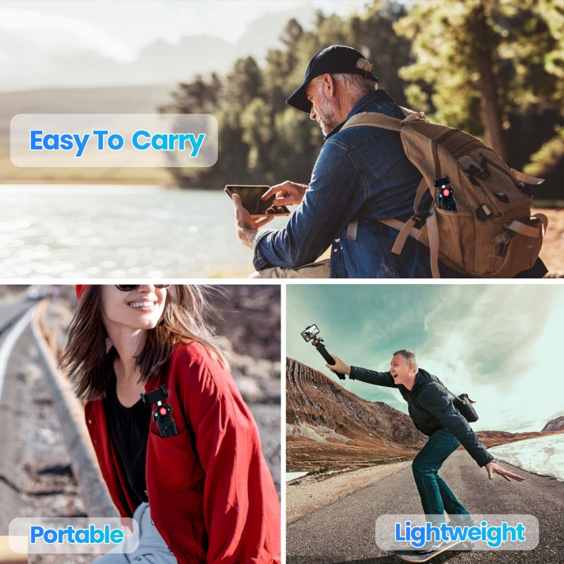 Goocong Tripod for iPhone, Goocong Flexible Tripod for Phone Camera with Cell Phone Mount for Samsung Google Smartphone, DSLR Camera - Image 4