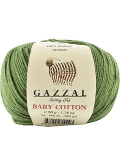 Gazzal Baby Cotton Green Baby Wool-3449 