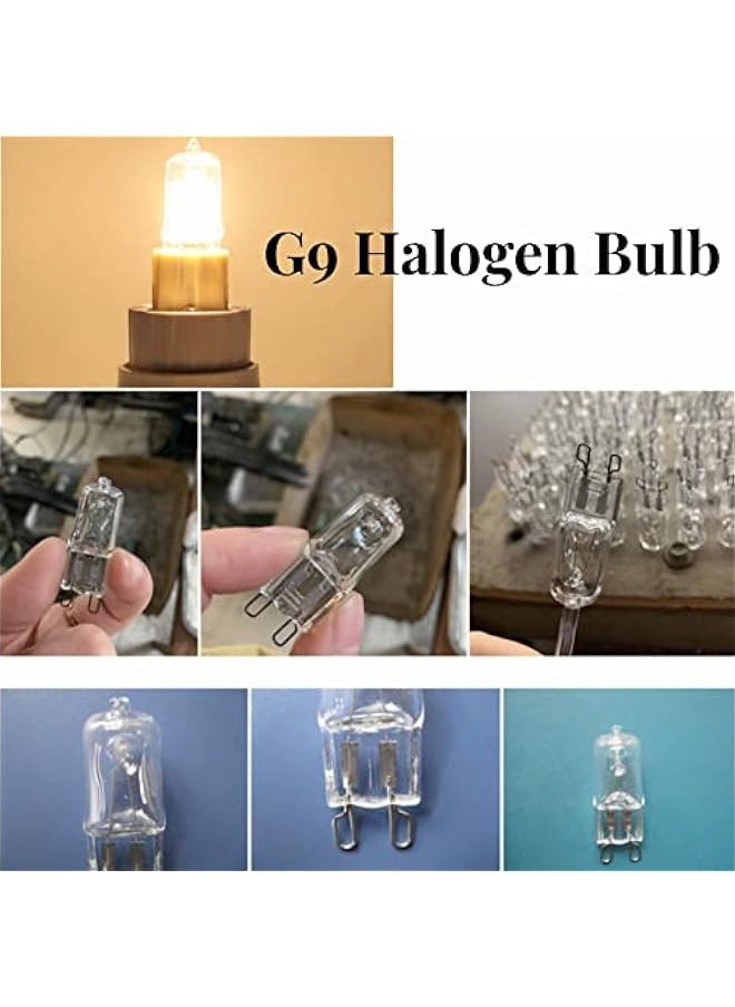 Generic G9 Halogen Bulb, 10Pcs G9 Base Halogen Light 120V 40W Lighting Replacement Warm White  - Image 2