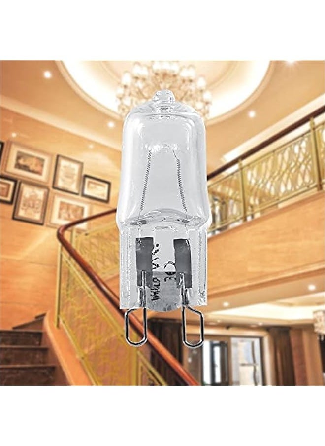 Generic G9 Halogen Bulb, 10Pcs G9 Base Halogen Light 120V 40W Lighting Replacement Warm White  - Image 3