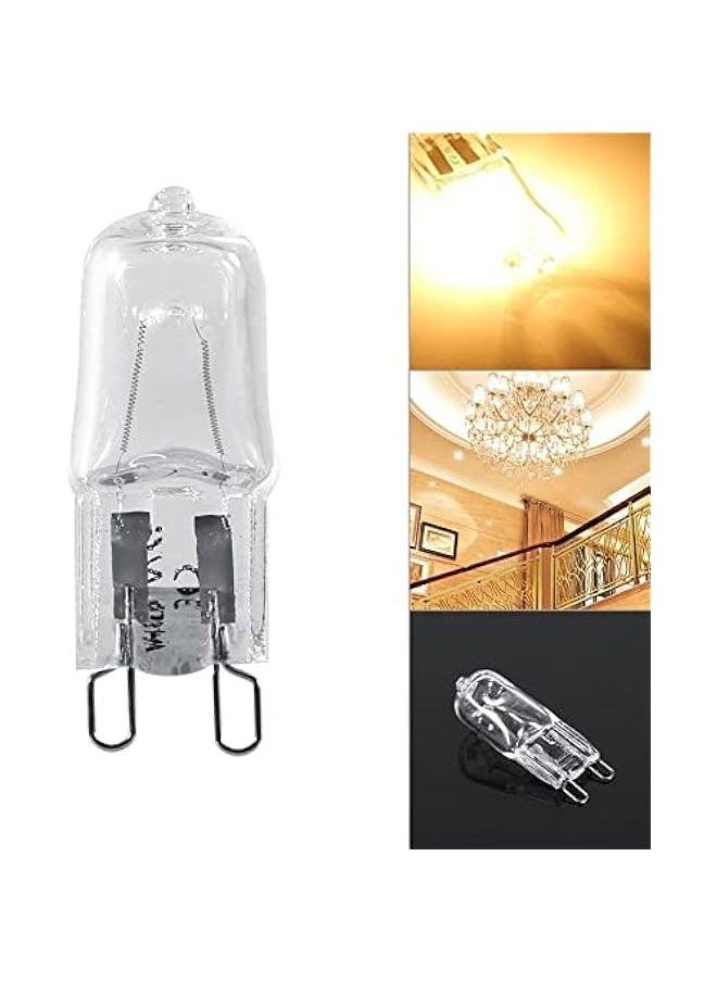Generic G9 Halogen Bulb, 10Pcs G9 Base Halogen Light 120V 40W Lighting Replacement Warm White  - Image 4