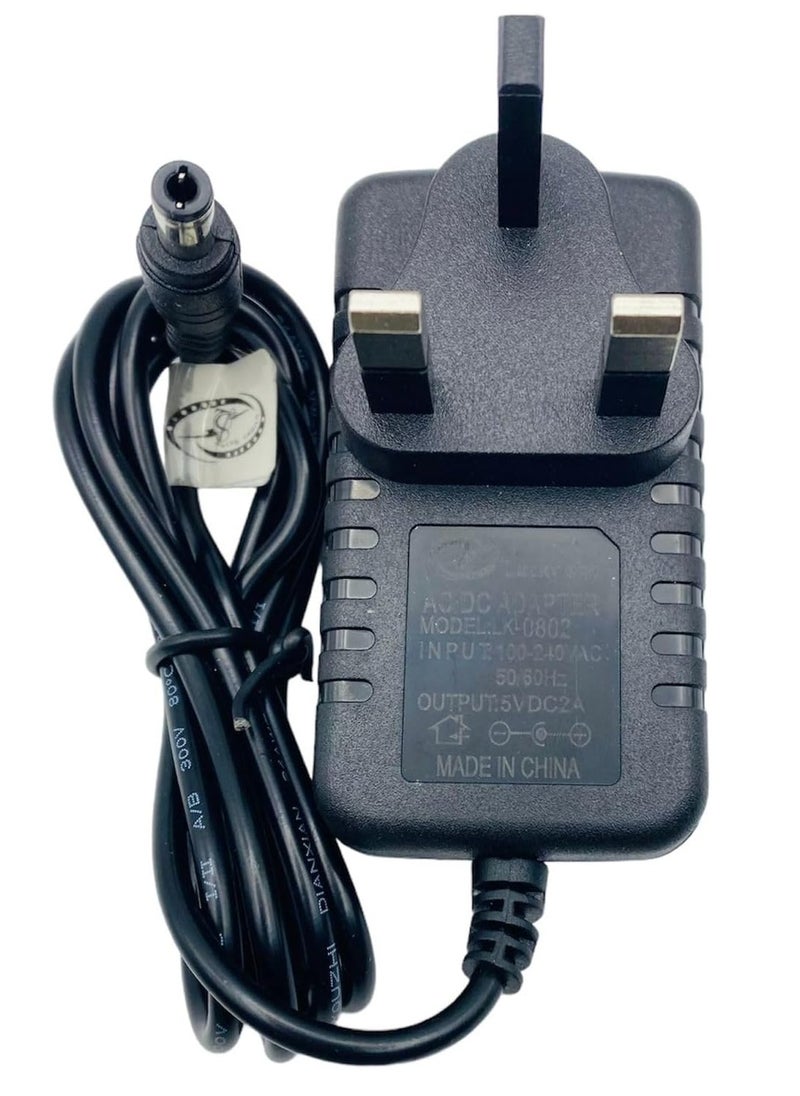 Lucky Sky DC 5V 2A AC Adapter Power Supply Transformer Power Adapter Converter Wall Charge Adapter For Professional Home Use, black. (5V 2A)  - Image 1