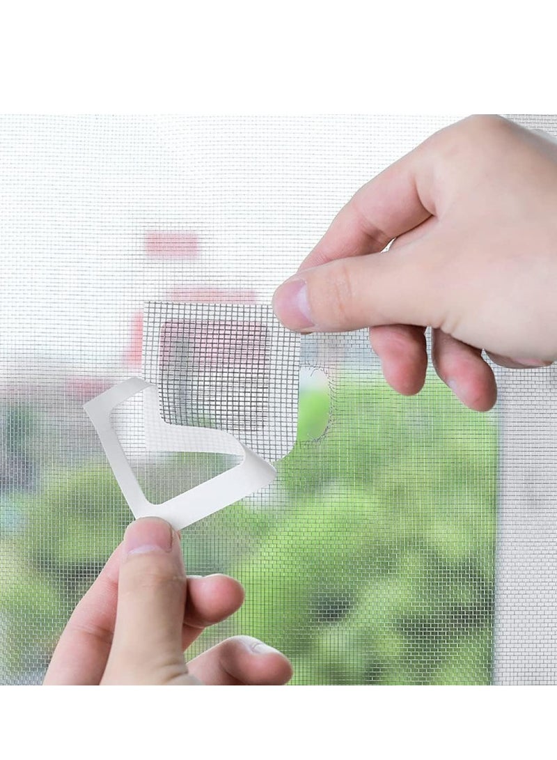 RATSAW 24 Pieces Door and Window Screen Repair Kit Mesh Screen Repair Patch Self-Adhesive Replacement Screen Patches Screen Patch Repair Kit DIY Repair Screen Sticker Set for Repair Holes  - Image 3