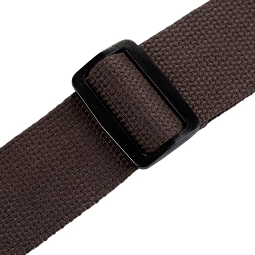 Levy's Leathers Signature Cotton Series 2" Guitar Strap with Tri-Glide Adjustment; Brown (MSSC8-BRN) - Image 3