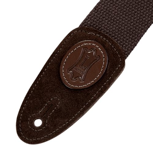 Levy's Leathers Signature Cotton Series 2" Guitar Strap with Tri-Glide Adjustment; Brown (MSSC8-BRN) - Image 2
