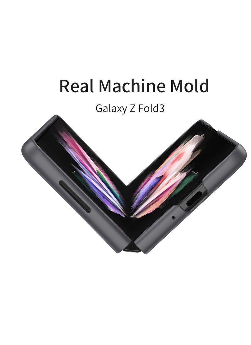 LEEKA Z Fold 3 Luxury Case Slim Flip Full Cover Case Anti-knock Plastic Matte Hard Cover For Samsung Galaxy Z Fold 3  - Image 3