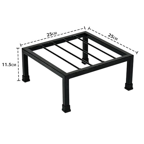 WonderStand Magnus Thick Metal Plant Stand for Balcony (Square) | Pots Planter Stand for Indoor & Outdoor Garden (Set of 1, Black) - Image 3
