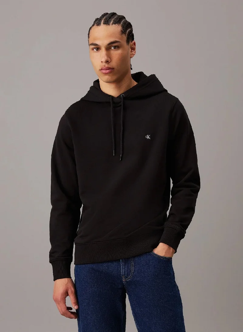 Cotton Terry Badge Hoodie