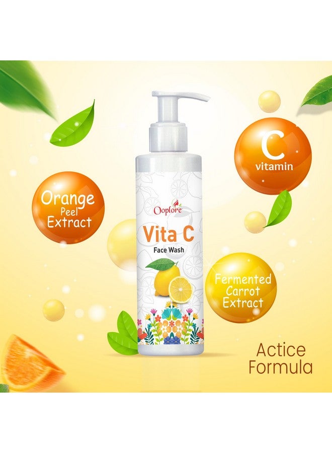 Ooplore Vitamin C Face Wash for Brightening and Tan Removal, Paraben-Free, Gel Formula- Suitable for All Skin Types (100 ML) - Image 3