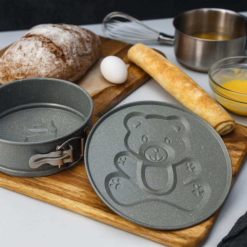 BS B&S 3-Piece Springform Cake Pan Set with Bear Designs - Image 4