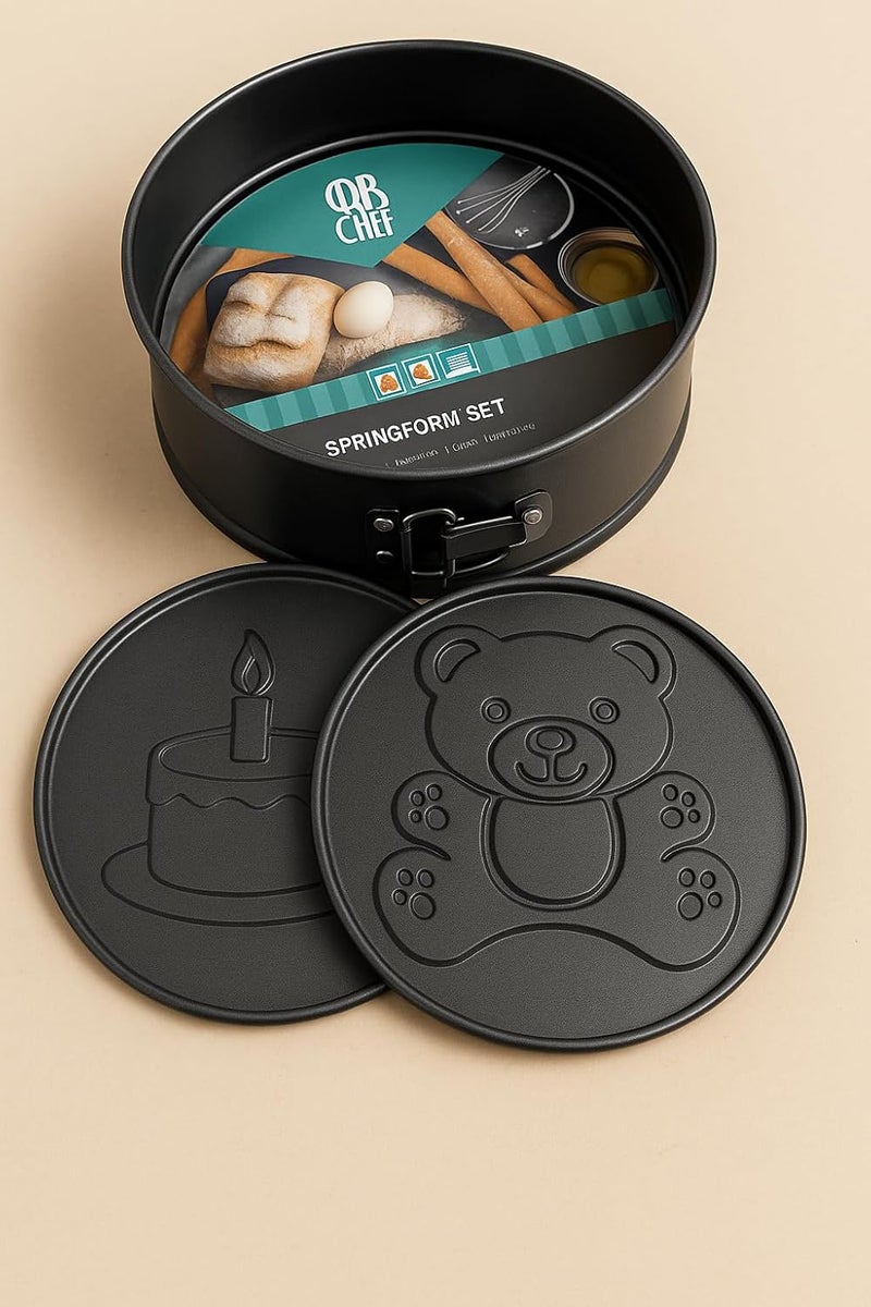 BS B&S 3-Piece Springform Cake Pan Set with Bear Designs - Image 5