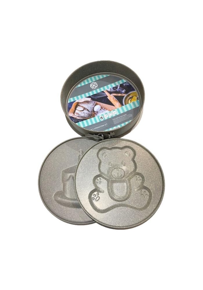 BS B&S 3-Piece Springform Cake Pan Set with Bear Designs - Image 3