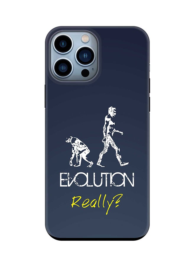 Stylizedd - Tough Pro Series Case for Apple iPhone 14 Pro Max Dual Layer hybrid PC & TPU Customized Mobile Cover Shield with inner TPU protection Matte Finish - Evolution Really (Grey) - Image 1