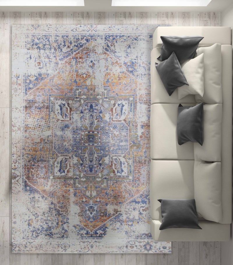 Alkaffary Jehan Noran Area Rug , Living Room & Bedroom Rug, Soft Comfortable Texture, 300X400 cm, Cream - Image 1