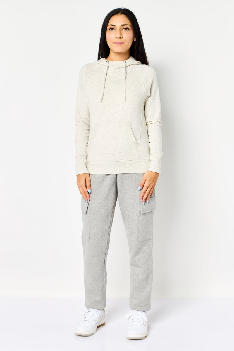 Champion Women Sportswear Fit Long Sleeve Outdoor Sweatshirt, Light Grey - Image 2