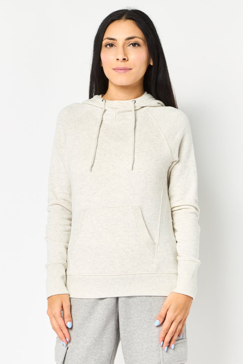 Champion Women Sportswear Fit Long Sleeve Outdoor Sweatshirt, Light Grey - Image 1