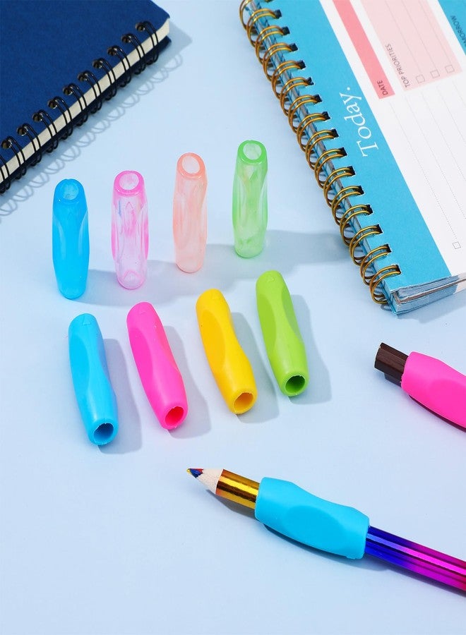 Wanmu 16 Pcs Silicone Pen Grips Set, Soft Ergonomic Pencil Grippers, Flexible Pure Color Ambidextrous Writing Aid for Adults Handwriting Drawing Stylus (1.6inch) - Image 5