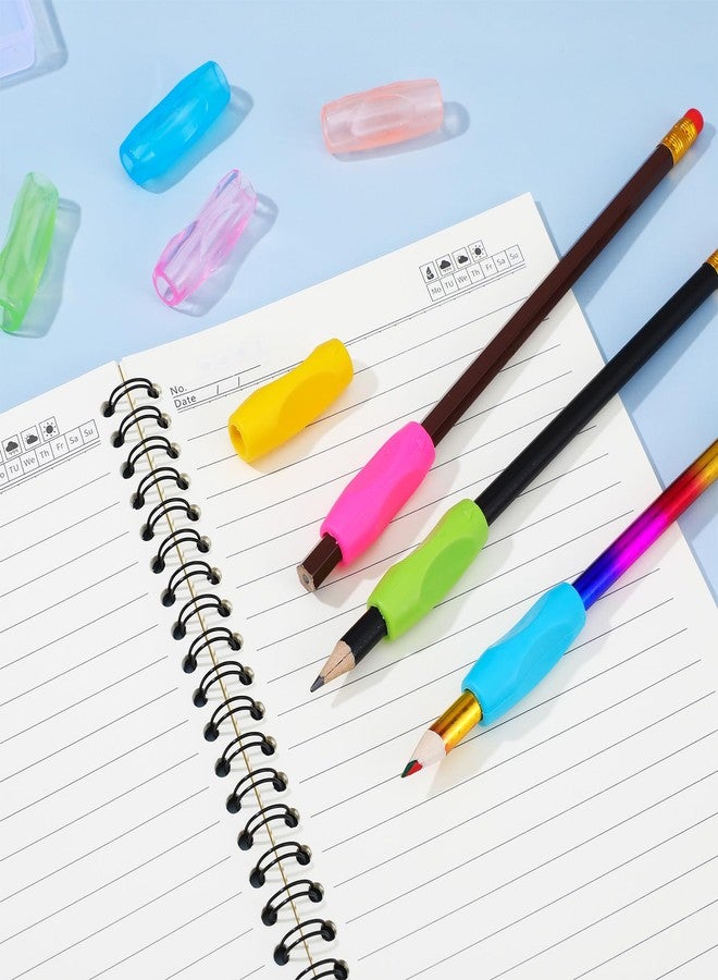 Wanmu 16 Pcs Silicone Pen Grips Set, Soft Ergonomic Pencil Grippers, Flexible Pure Color Ambidextrous Writing Aid for Adults Handwriting Drawing Stylus (1.6inch) - Image 4