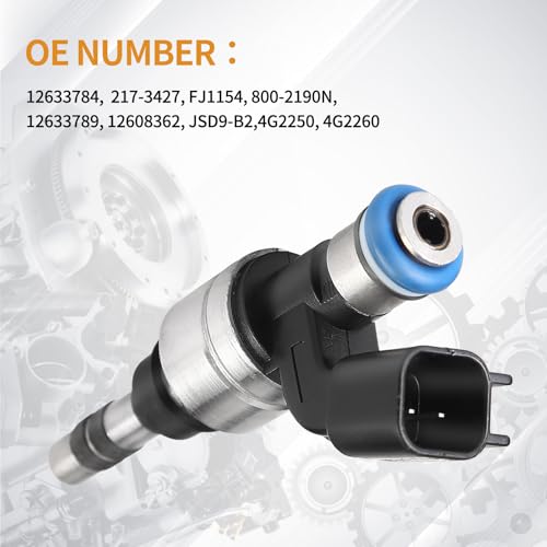 AISHAN Set of 4 Fuel Injectors 12633784 Injector for Chevy Malibu Equinox Orlando Captiva Sport for Buick Regal Lacrosse 1116 Verano 1217 for GMC Terrain 1215 L4 24L 12633789 12608362 6 Holes - Image 3