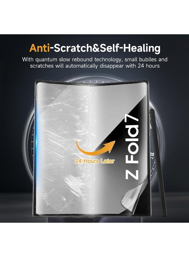 Raxoom [6 in 1] Galaxy Z Fold 7 Screen Protector Set â€“ 2 Inside Soft TPU Films, 2 Tempered Glass Front Protectors & 2 Camera Lens Guards â€“ Case Friendly, Anti-Scratch, No Crease, Bubble-Free Installation - Image 5