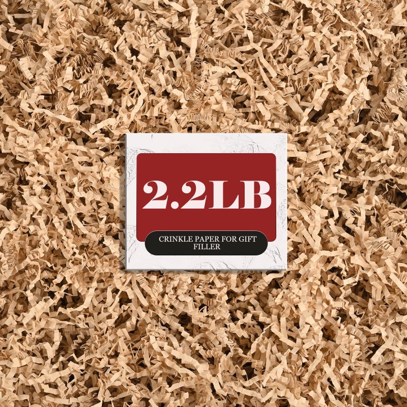 ZOEHROWS 2.2LB Crinkle Paper Gift Basket Filler, Brown Shredded Paper For Gift Baskets, Box Filler For Wrapping & Decor, Gift Basket Filler For Birthdays, Weddings, Anniversaries - Image 1