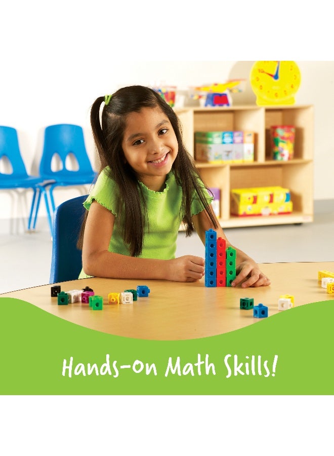 ليرننج ريسورسز مكعبات سناب من Learning Resources، مجموعة من 100 مكعب، للأعمار من 5 سنوات فما فوق، تعلم عملي للرياضيات والعد - Image 2