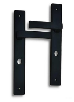 Al-Ahram Bathroom Door Handle Set-Black