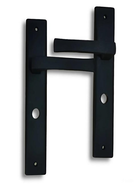 Al-Ahram Bathroom Door Handle Set-Black