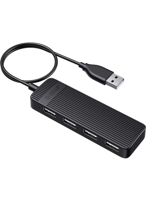 FL02-BK-BP 4 Port USB 2.0 Multiplexer HUB Black 30CM
