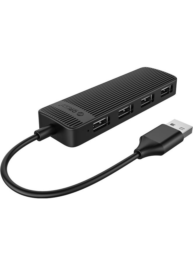 FL02-BK-BP 4 Port USB 2.0 Multiplexer HUB Black 30CM